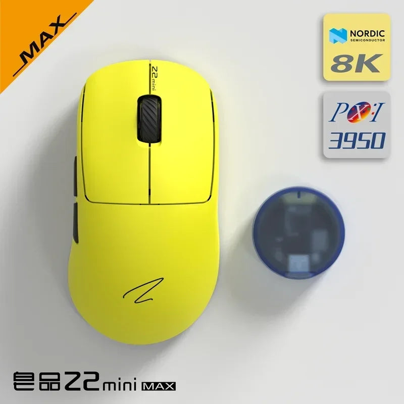 Zaopin Z2 Mini MAX 3Mode Gaming Mouse 2.4G Bluetooth 8K Wireless Low Latency Gamer Mouse Office E-sports Customized Mouse Gifts