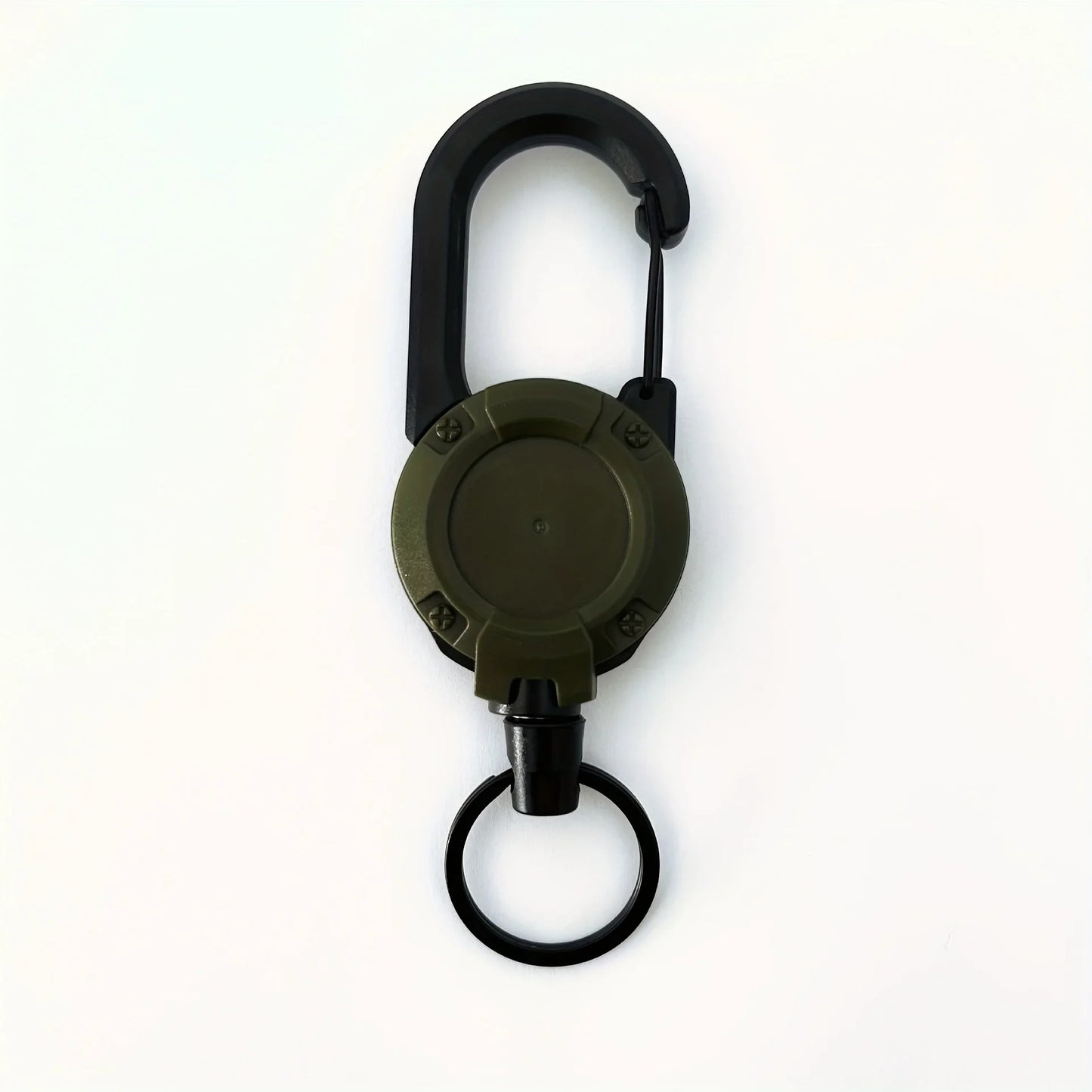 1/2/4pcs Extendable Retractable Holders Keychain Badge Reels Heavy Duty Clip With Carabiner Key Chain For Men Outdoor Bags