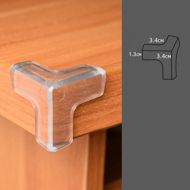 10pcs Baby Safety Silicone Protector Table Furnitur Kids Desk Corner Edge Protection Cover Children Soft Anticollision Guards