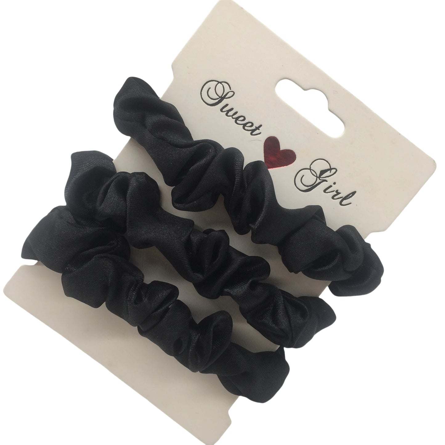 3/5/6Pcs Elegant Ponytail Holder Rubber Band Elastic Hairband Hair Accessories Silk Satin Scrunchies Women Solid Color Hair Rope