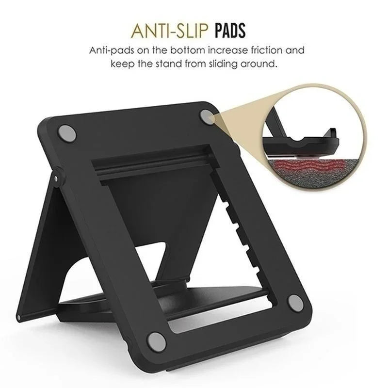 Mini Adjustable Creative Portable Universal Folding Plastic Phone Holder Tablet Computer Stand For ipad iPhone Samsung Xiaomi