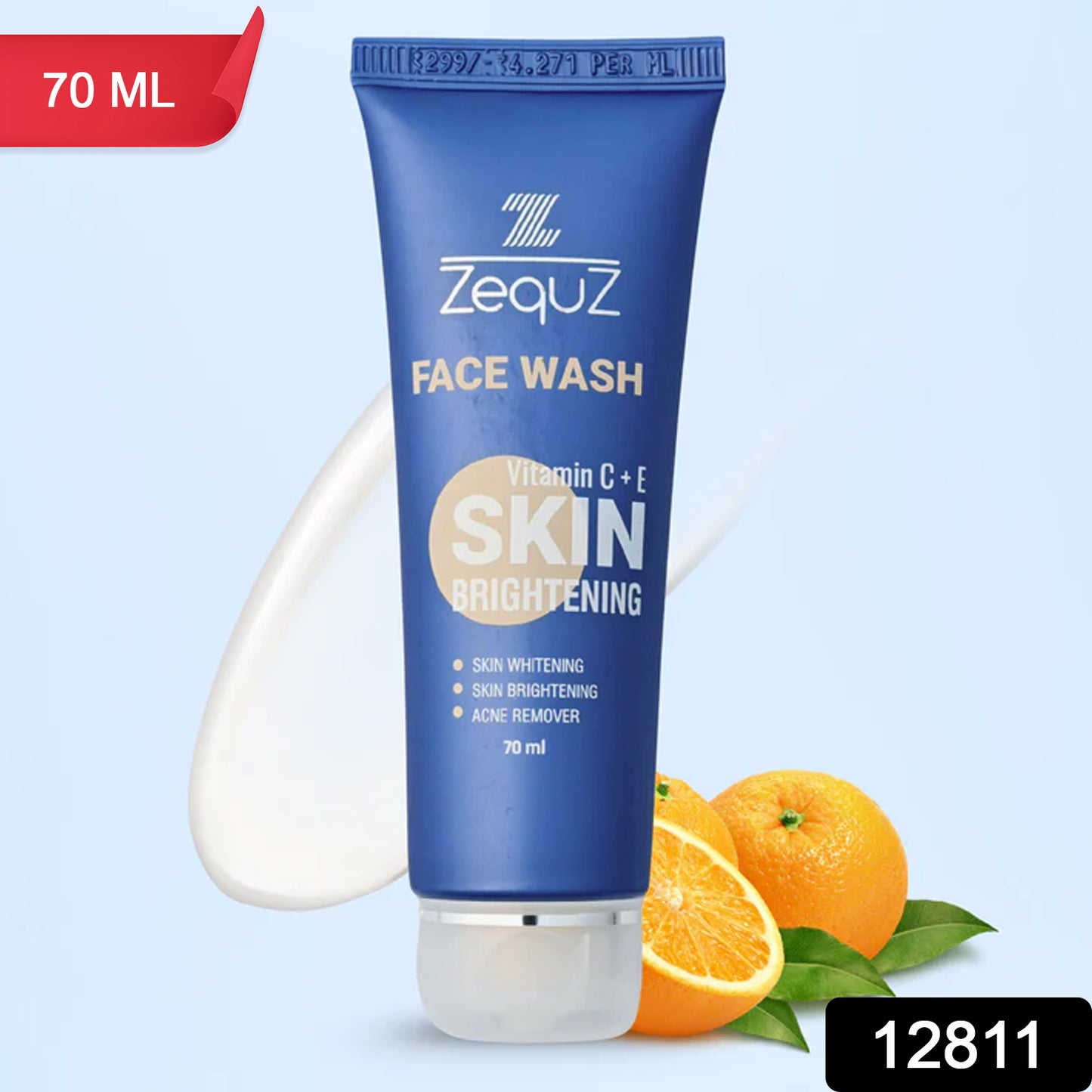 Zequz Vitamin C + E Brightening Face Wash - (1 Pc  70 Ml)