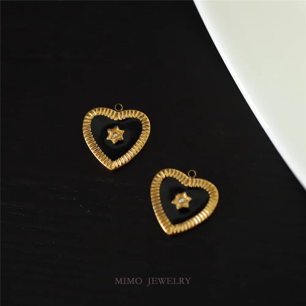 19 Different Styles Titanium Steel Plated 18k Gold DIY Jewelry Bracelet Handmade Sweater Chain Charm Pendant Accessories