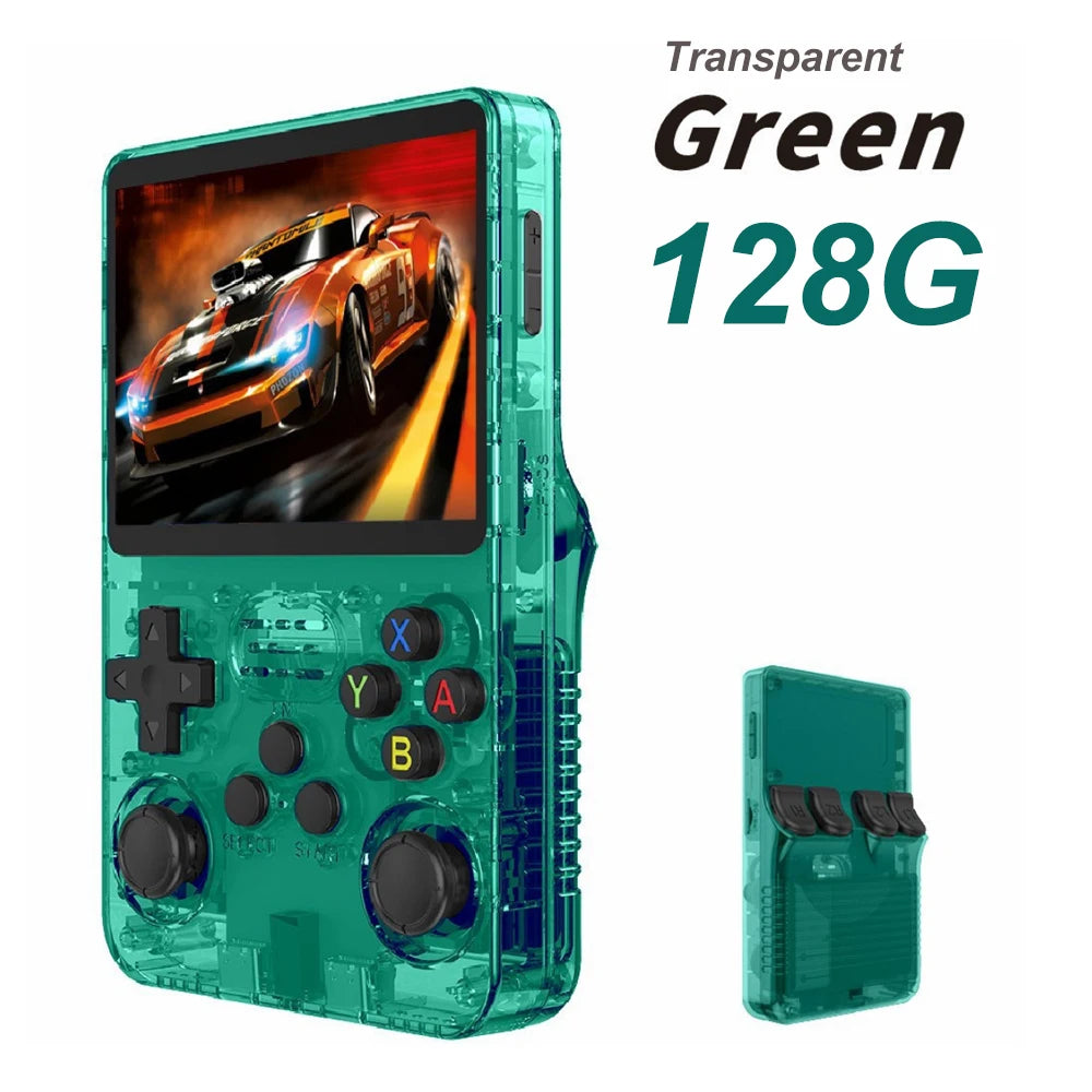 BOYHOM 256G/128G/64G R36S ARKOS 2.0 Retro Handheld Game Console 3.5'' IPS screen,Portable Pocket Game Player for  children gift