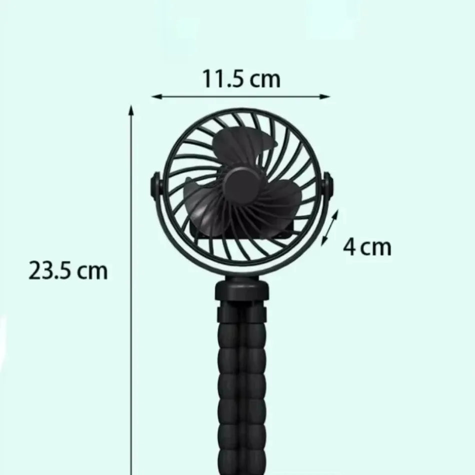 Portable Handheld Fan Octopus Deformable Fan 3-Speed Adjustment Mini Desk Cooling Fan For Office Home Outdoor USB Charging Fan