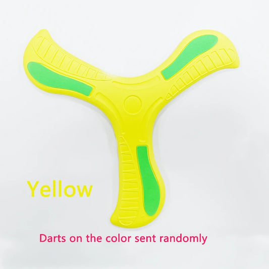 Children Boomerang Soft Three-leaf Cross Outdoor Toy Flying Disc Adult-kids Interactive Sports Toy for Puzzle Decompression Gift