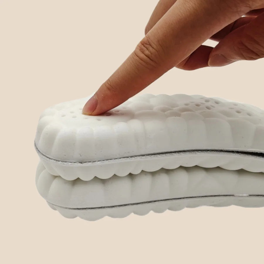 1Pair High Elasticity Latex Sport Insoles Soft Shoe Pads Arch Support Orthotic Insoles Deodorant Shock Absorption Cushion