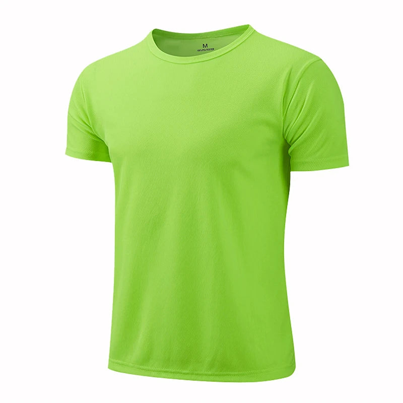 1/5 Pcs Men's Solid Color Waffle Sports Short Sleeve Fitness Running Jogging Base Clothes Joker Comfort License Training Shirt