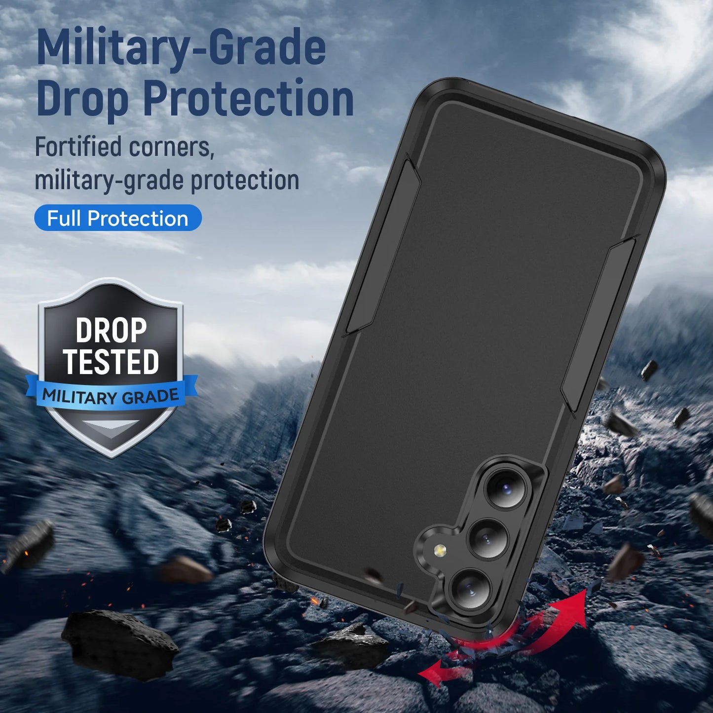 Military Grade Cases for Samsung Galaxy S25 FE S22 S23 Plus S21 S24 FE Ultra Edge A17 A54 A16 5G A56 A55 A35 A15 Armor Case