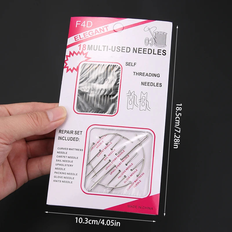 18/23/55/60/70/80/90pcs Stainless steel large eye hand sewing needle, used for sewing clothes embroidery needles