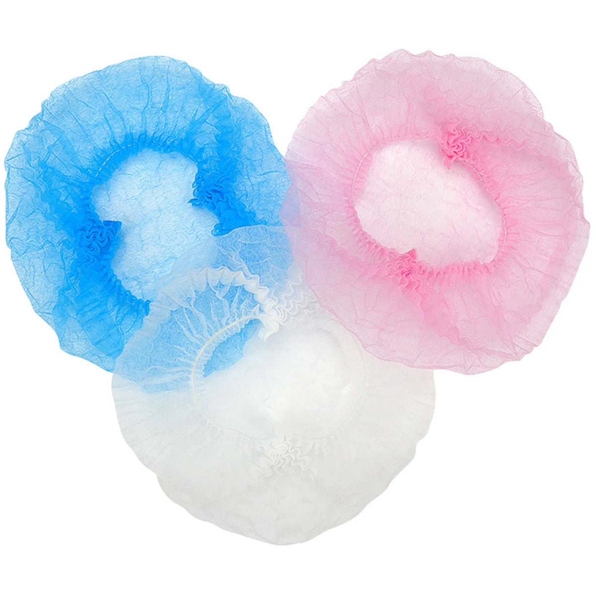 50/100PCS Disposable Hair Head Caps Non Woven Dustproof Cap Eyelash Extension Makeup Tool Breathable Shower Bathing Hats