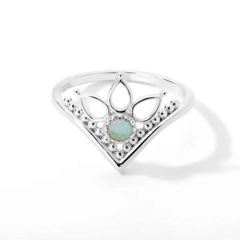 Anxiety Balls Beads Rings for Women Open Spinner Adjustable Finger Ring Stainless Steel Rotating Freely Anti Stress Jewelry Gift