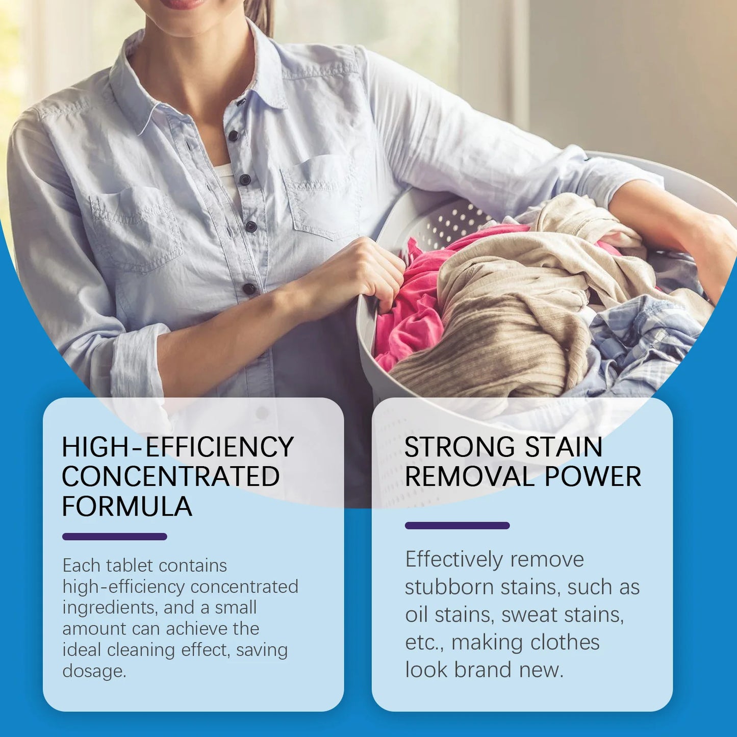 50 PCS/Bag Laundry Tablets Color Absorption Anti-Staining Sheets Anti-String Mixing Washing Accessories Long-lasting Fragrance