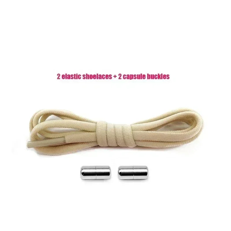 Elastic No Tie Shoelaces Semicircle Shoe Laces for Kids and Adult Sneakers Lazy Shoelace Quick Put on And Take Off Shoe Strings