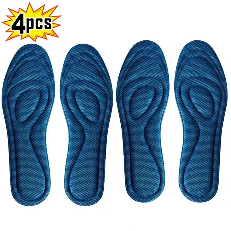 1/2 Pairs Memory Foam disposable Insoles for Shoes Antibacterial Deodorization Sweat Absorption Insert Sport Shoes Pads