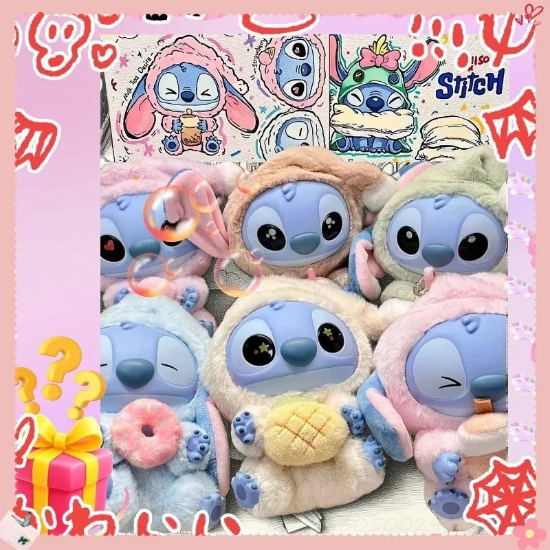 NEW Animals Party Series Blind Box Toys stitch Cute Mysterious Box Flocking Fluffy Dolls Decor Gift Bag Pendant Cute Toy