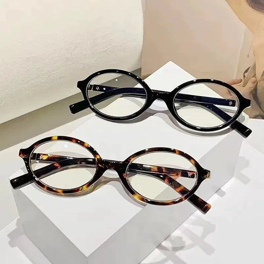 Oval Anti Blue Light Blocking Glasses Women's Clear Anti Radiation Filter Glasses Anti Radiation Eyeglass