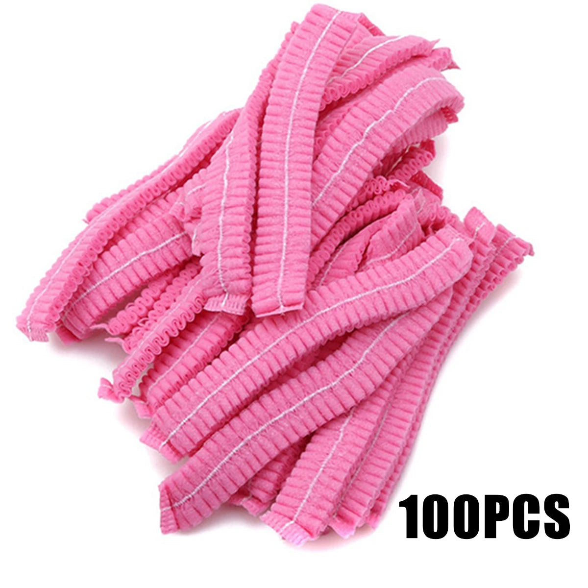 50/100PCS Disposable Hair Head Caps Non Woven Dustproof Cap Eyelash Extension Makeup Tool Breathable Shower Bathing Hats