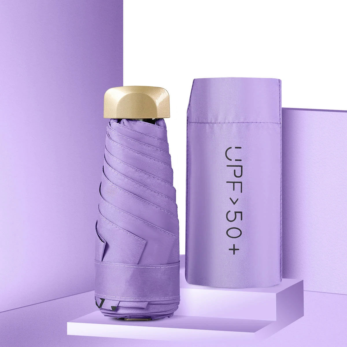 Mini Sunumbrella pocket Umbrella Vinyl folding UV protection sunshade pocket umbrella Capsule umbrella zwq