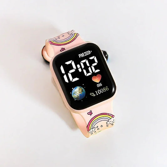 New likableStitch Children Watches Girls Reloj Inteligente Para Niños Niña Reloj Hello Kitty Digital Watch Women RelógioInfantil