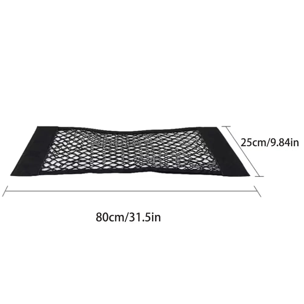 Car Back Rear Trunk Seat Elastic String Net Magic Sticker Storage Box Organizer In the Trunk Auto Accesorios Interior Car Gadget