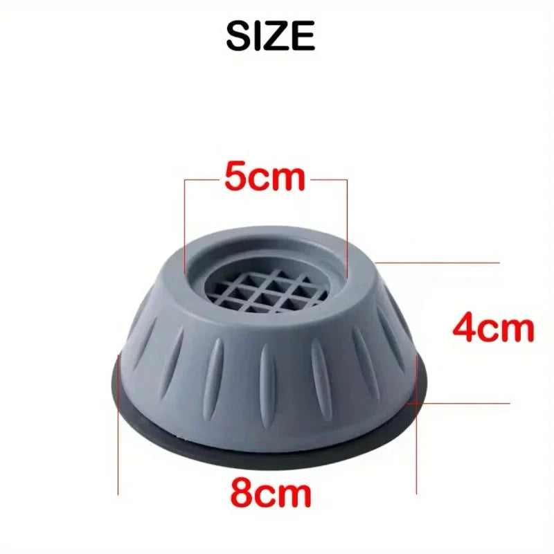 4pcs Anti Vibration Feet Pads Rubber Mat Slipstop Silent Dampers Stand Universal Washing Machine Refrigerator Furniture Foot Pad