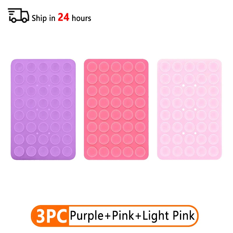 Double Sided Silicone Suction Cup Phone Case Detachable Stand Silicone Rubber Sucker Pad For Selfies And Videos Fixed Pad