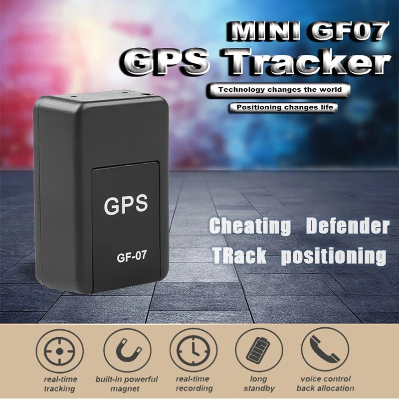 Mini Portable GPS Tracking Device GF07 Car GPS Tracker Vehicle GPS Locator Strong Magnetic Anti-lost Precise GPS Position APP