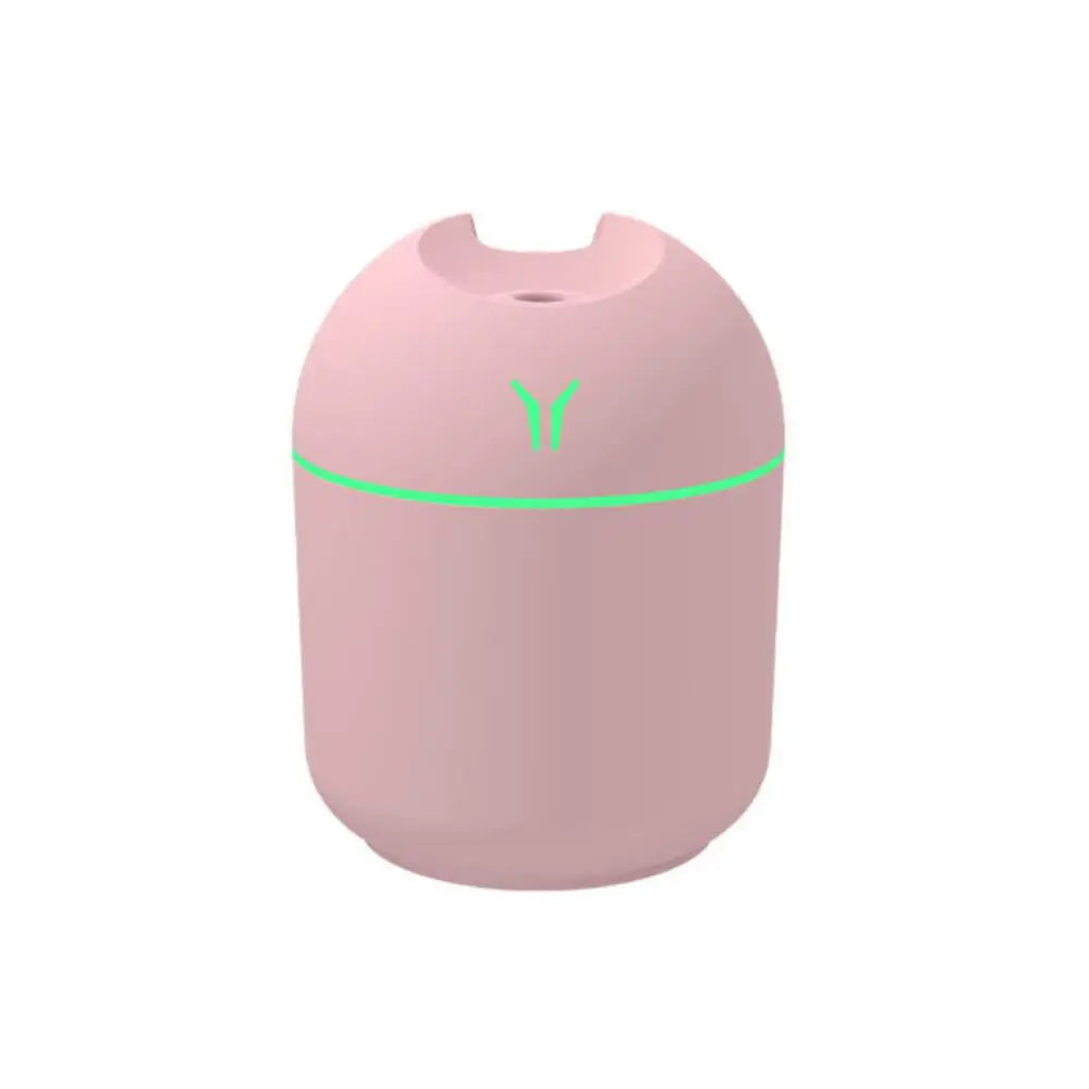 1pc  Compact USB Aroma Diffuser & Humidifier withLED Night Light - Pink & Mint Green, Essential Oil Atomizer for Homeand Car Use