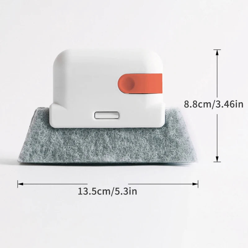 2-in-1 detachable window slot cleaning brush door and window groove glass window slot dead angle brush window sill seam