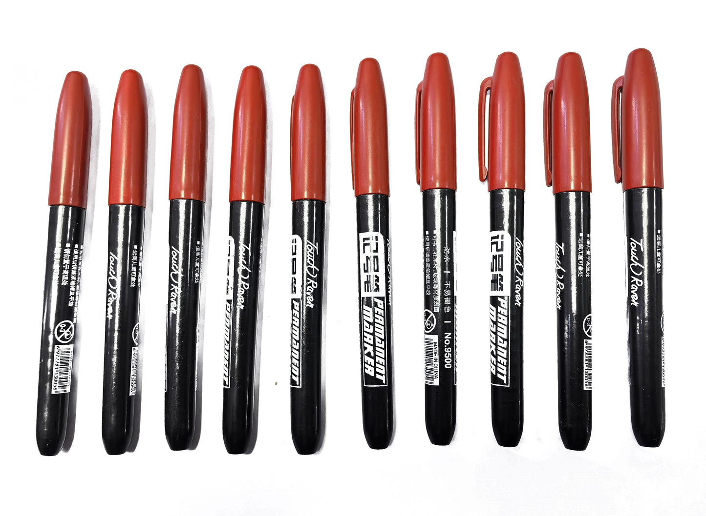 6-20PCs/Set PermanentMarker Pen Fine Point Waterproof Markers Thin Nib Crude Nib Black Blue Red Ink 1.5mm Fine Color Marker Pens