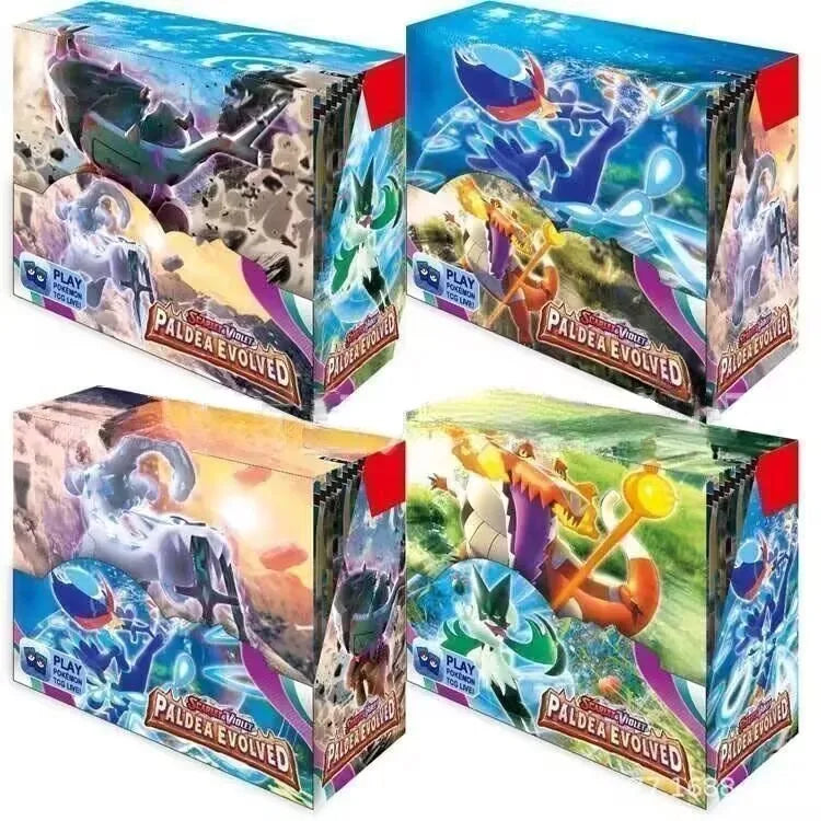 324/360 Pcs/Set Pokemon Card Brilliant Stars 151 Prismatic Evolutions PALDEAN FATES English Booster Battle Transaction Card.