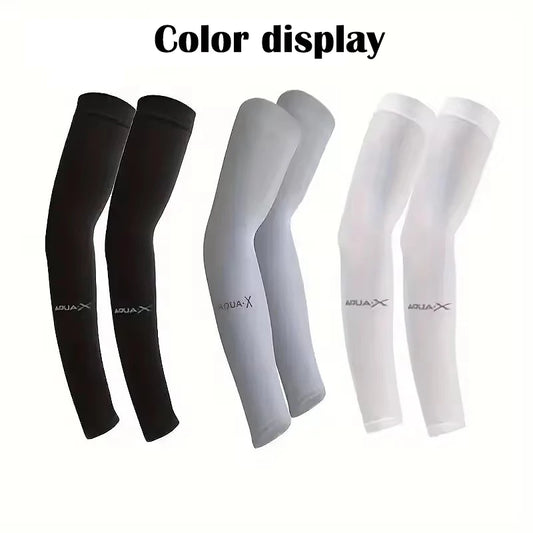 3 Pairs of Breathable Sun Protection Sleeves for Outdoor Sports Mosquito Proof Arm Covers for Driving UV Resistant Ice Sleeves