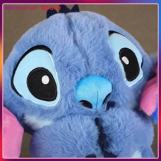 Kawaii Stitch Plush Doll For Baby, Sleeping Companion, Musical Sound Soothing With Air Bag And Light, Breathing Toys Gifts