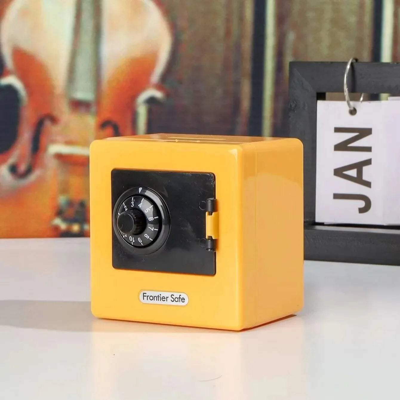 Mini Bank Money Box Retro Atm Rotating Password Cash Coins Saving Box Bank Safe Box Automatic Deposit Banknote Christmas Gift