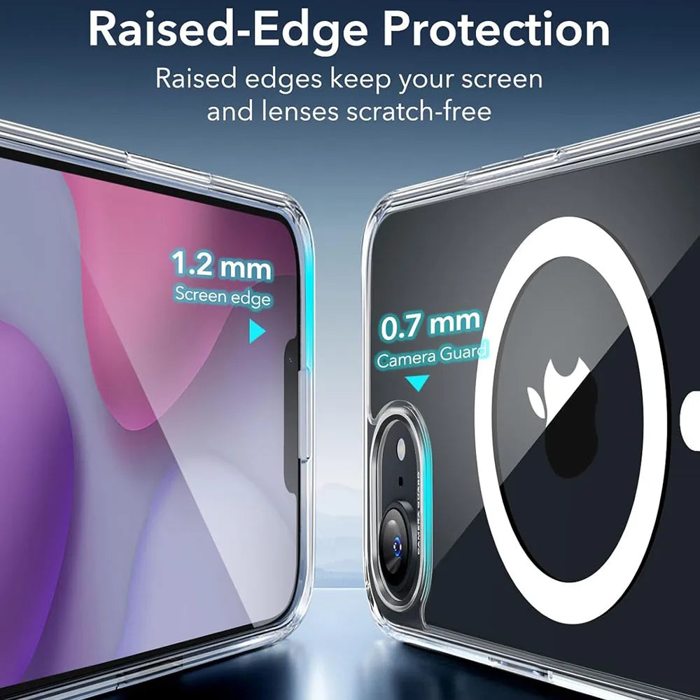 Strong Magnetic Magsafe Case For iPhone 16e 16 15 14 13 12 11 Pro Max Plus Mini Hybrid Hard Clear Silicone Back Shell Cover