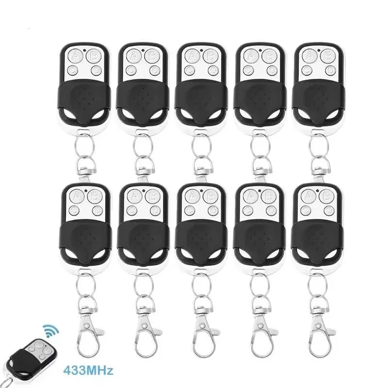 433MHZ Clone Fixed Learning Rolling Code 5/10PCS Duplicator Garage Universal 4 Buttons Garage Door Opener Remote Control
