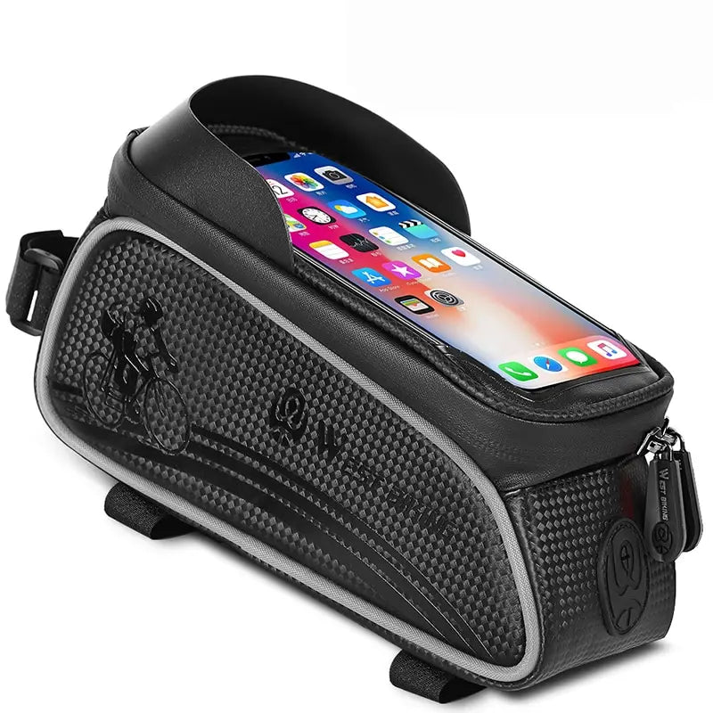 WEST BIKING Bicycle Bag Cycling Top Front Tube Frame Bag Waterproof 6.5 Inches Phone Case Storage Touch Screen MTB Road Bike Bag