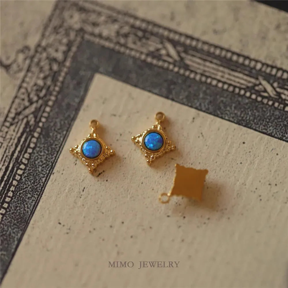 19 Different Styles Titanium Steel Plated 18k Gold DIY Jewelry Bracelet Handmade Sweater Chain Charm Pendant Accessories