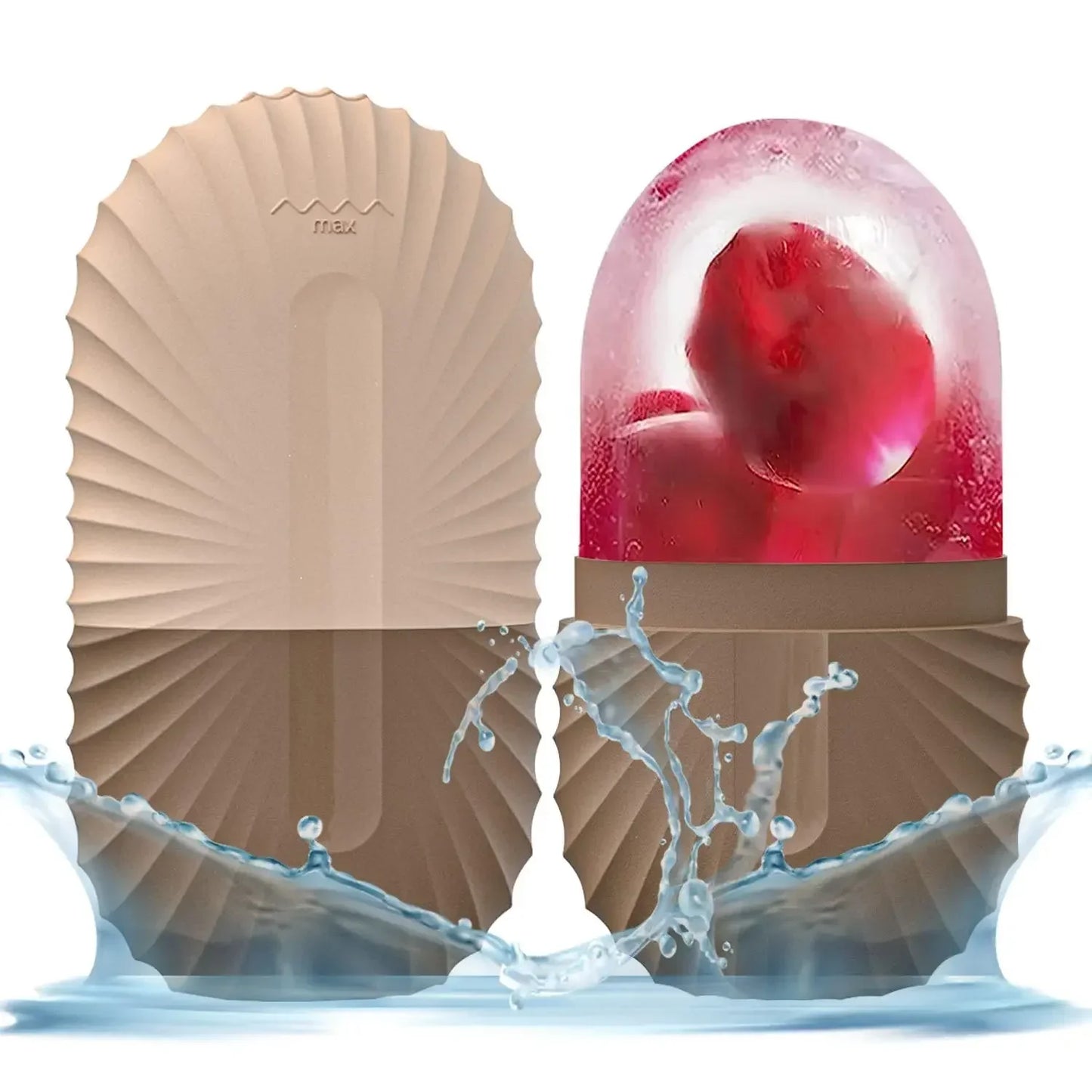 1/2/3pcs Ice Face Roller Facial Skincare Ice Roller Set,Facial Roller GuaSha FaceTool Set,Face Massage Roller Lifting Contouring