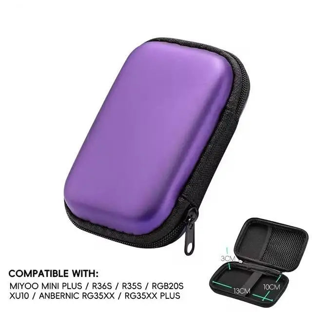 Data Frog for R36S Case Retro Video Game Bags EVA Cover Case for RG35XX R35S Miyoo Mini Plus Founded Protective Bag