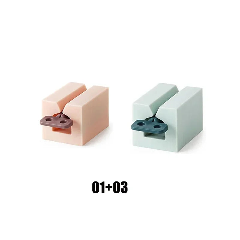 Toothpaste squeezer, roller tube toothpaste squeezer with frosted handle, toothpaste holder, vertical bathroom organizer