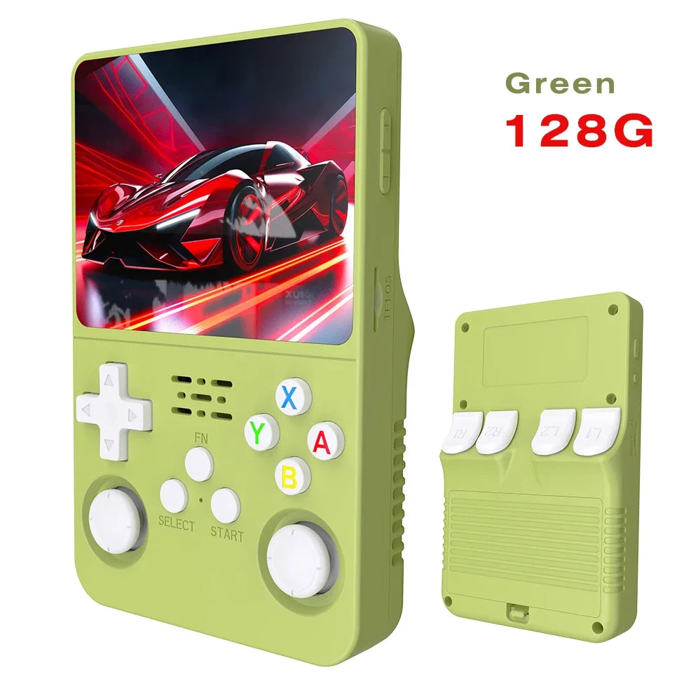 R36S new retro game console 3.5-inch Linux open-source system portable handheld game console with 128GB large memory