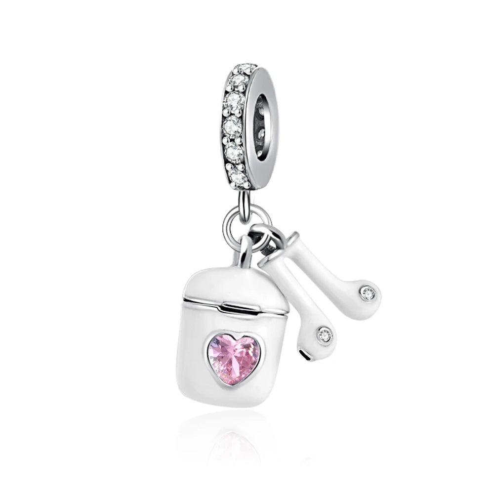 2023 Silver Teacher Pendant Fit Pandora Original Women Bracelet DIY Notebook Pencil Fine Dangle Jewelry Bachelor Cap Bead Charms