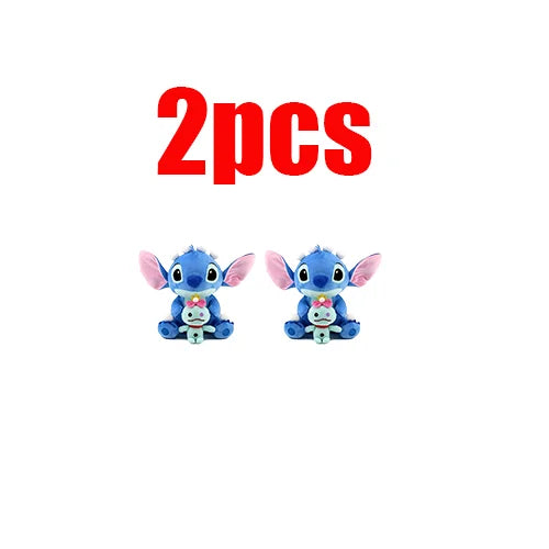 New Disney Cartoon Stitch Angel Scrump Plush Dolls Anime Toys Lilo & Stitch Stich Plush Stuffed Toys Children Birthday Gifts