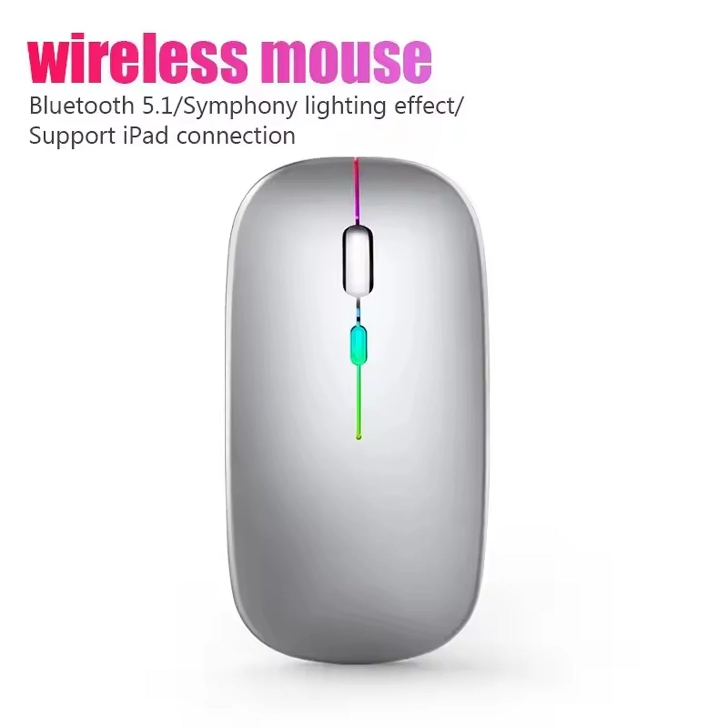 2025New Wireless Mouse Gaming Mouse Backlight USB Compatible RGB Rechargeable Mice Silent Backlit Ergonomic  Mouse for Laptop PC