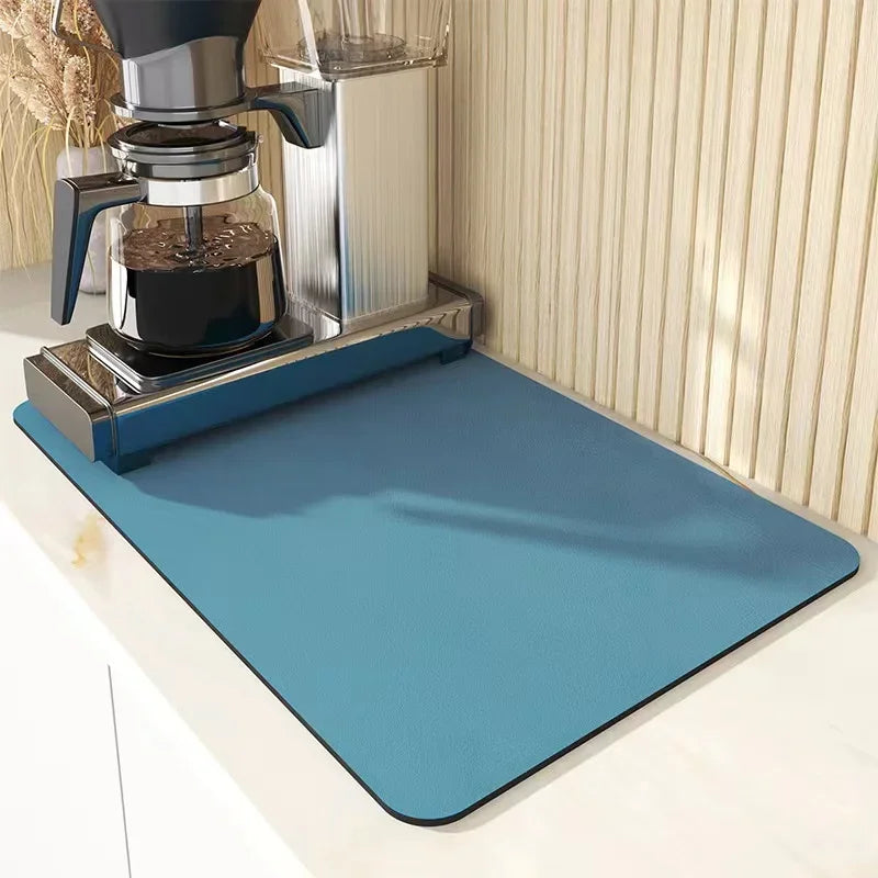 VIKAMA 30X40CM Diatomite Coffee Placemats Individual Table Placemats Placemat Table Kitchen Absorbent Mat Mini Rug