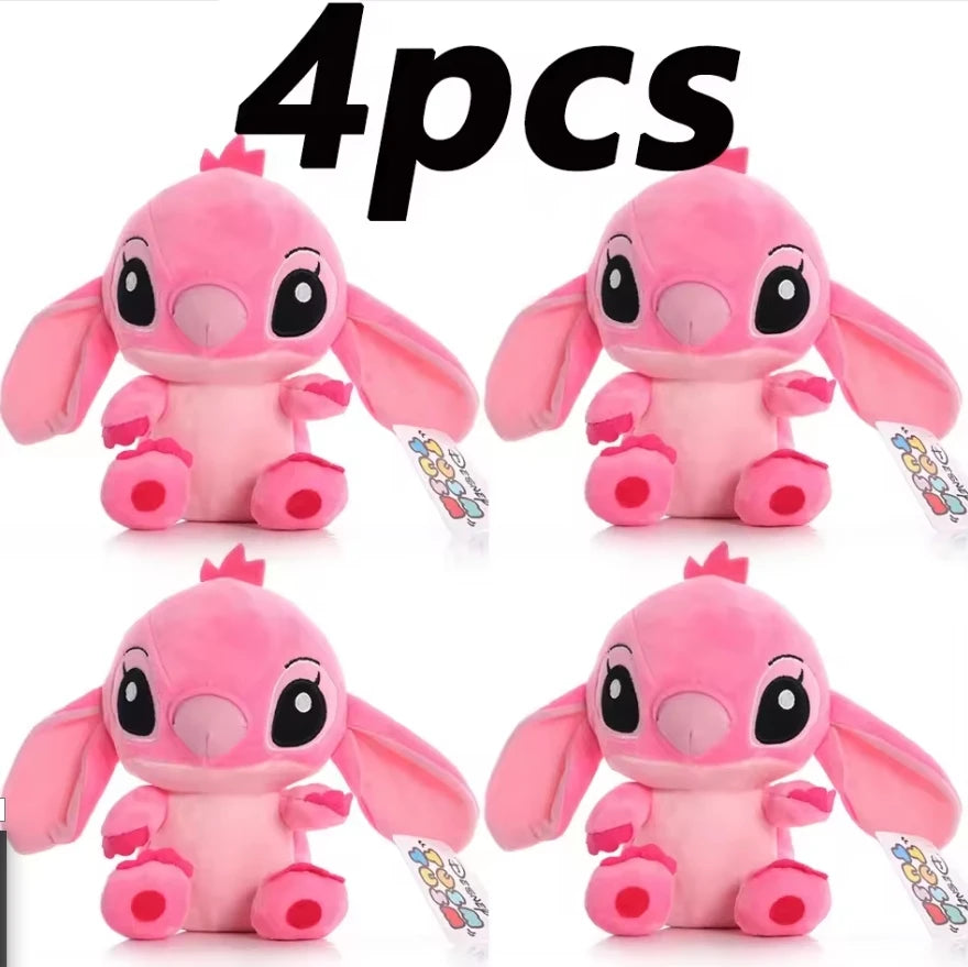 New Disney Cartoon Stitch Angel Scrump Plush Dolls Anime Toys Lilo & Stitch Stich Plush Stuffed Toys Children Birthday Gifts