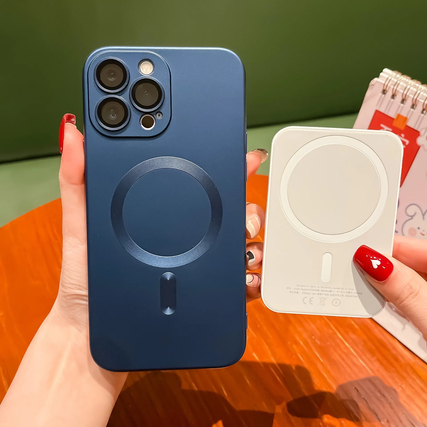 Luxury For Magsafe Matte Phone Cases For iPhone 13 11 12 14 15 Pro Max Magnetic Wireless Charging Case Lens Protector Soft Cover