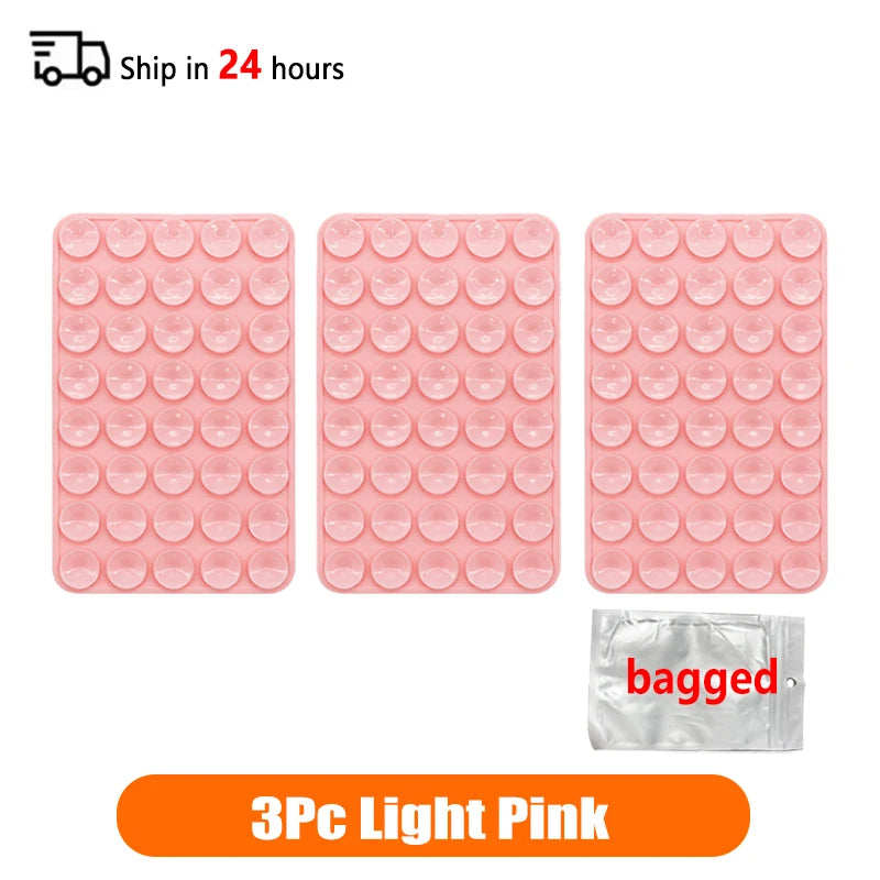 Double Sided Silicone Suction Cup Phone Case Detachable Stand Silicone Rubber Sucker Pad For Selfies And Videos Fixed Pad